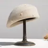 Sombrero Nuevo Estilo 2026 para Mujer, Boina de Lana Otoño e Invierno, Sombrero Pequeño Retro Británico, Elegante y con Estilo, Azafata al por Mayor
