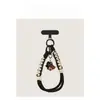 Correa de muñeca para teléfono tejida a mano creativa, llavero girly colorido estilo caramelo, accesorio portátil desmontable