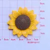 Girasol Brillante Infantil Creativo Hecho a Mano DIY Pegamento de Crema Resina Pequeños Accesorios Accesorios para Joyería Paquete de Materiales Venta al por Mayor