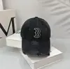 Chapéu de Tecido Casual Moda Japonesa e Coreana Letra B Bordada Aba Curva Versátil Street Suave Boné Boné de Beisebol Boné de Casal Novo Estilo