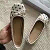 Zapatos Mary Jane Elegantes Versátiles Nuevos de Primavera/Verano 2026 con Moño para Mujer, Zapatos Planos de Ballet Estilo Dulce de Lunares