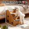 Escadas de Madeira para Pets, Degraus de Cama, Escadas Auxiliares, Degraus Antiderrapantes para Sofá, Escada de Escalada, Escadas de Apoio para Cães Idosos