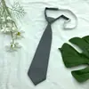 Corbata Gris Lazo Cruzado para Mujer Raíz de Pluma Uniforme Estudiantil Japonés Toga Académica Falda Plisada Cuello de Lazo Versátil