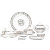 Juego de Vajilla de Porcelana Fina Cerámica Nórdico Simple Creativo de Alta Gama Platos y Platos para Restaurante Occidental Mesa de Hotel Personalizable
