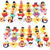 Pato de Vinilo para Bañar y Jugar en el Agua Pato Personalizado de Uno a Tres Pato Pequeño que Chirría y Grita Juguete Luminoso Pato Amarillo