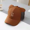 Gorro de Bebé Primavera y Otoño Orejas de Oso Moda Gorra de Béisbol para Niños Gorra para Niñas Gorra con Visera Solar Infantil Moderna
