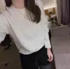 Nuevo Suéter de Lana Pura Otoño e Invierno 2026 Cuello Redondo Jersey de Punto Canalé Ajustado Manga Larga Color Sólido
