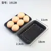 Bandeja desechable para alimentos frescos, caja de embalaje para frutas, verduras y carne de cerdo, bandeja de plástico para alimentos de supermercado, amarilla, una pieza