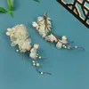 2026 Estilo Vintage Original Hecho a Mano Fresco y Elegante Accesorios para el Cabello Hanfu Versátil para Maquillaje y Peinado Pasador con Diseño Floral
