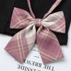 Camisa de Uniforme Versátil Xadrez Faculdade Japonês Jk Gravata Borboleta Acessórios para Menina Roupa de Marinheiro Decoração de Laço Colarinho Flor