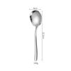 Vajilla Occidental Estilo Francés 666 Acero Inoxidable, Cuchillo de Mesa Doméstico Engrosado, Cuchara, Tenedor, Cuchillo para Mantequilla, Cucharita de Café, Diseño Simple y de Lujo Ligero