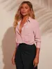 Camisa Polo Casual de Venda Quente para Mulheres Europeias e Americanas, Nova Moda, Gola Polo, Roupa Casual, para o Trabalho e o Dia a Dia, Botões, Top Elegante de Manga Longa