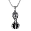 Moda simple joyería de moda acero de titanio colgante de pájaro hombres y mujeres Diamante acero de titanio fundición collar al por mayor