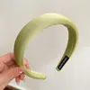 Acessório de Cabelo Dopamina Colorido 2025, Tiara de Coroa Alta, Estilo Popular Online, Versátil para Sair, Presilha de Cabelo Larga de Cor Sólida