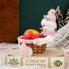 Transfronterizo Nuevo Decorativo Navideño Lentejuelas Rosas Cesta de Frutas Marco Grande de Regalo de Navidad para Niños Cesta de Dulces