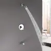 Rociador de Ducha Empotrado en Pared, Boquilla Ahorradora de Agua Presurizada, Juego de Válvula Mezcladora de Agua Caliente y Fría para Baño de Hotel, Juego de Ducha