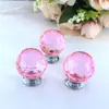 Manija de Bola de Cristal de 30 mm Transfronteriza Manija de Muebles de Oficina Colorida Herrajes Manija de Cajón Puerta de Gabinete Caja de Joyería Manija Pequeña