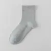 Calcetines Finos de Malla de Algodón Transpirables para Hombre de Media Pantorrilla para Primavera y Verano, Calcetines Cortos Tipo Boat Absorbentes de Sudor y Resistentes a Olores, Calcetines Deportivos Casuales de Negocios de Color Sólido