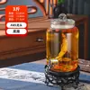 Frasco de Vino para el Hogar, Botella de Vidrio Sellada de Gama Alta para Vino Medicinal de Ginseng, Frasco de Vino, Barril de Vino con Grifo, Fabricante Mayorista de Tanques de Vino