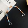 Nuevo Color Perla Cadena para Teléfono Móvil Bolso Llavero Colgante Ins Creativo Combinable Hebilla Doble Cordón para Teléfono Móvil