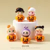 Nuevos Adornos Lindos de Halloween Transfronterizos, Accesorios Divertidos de Decoración DIY de Calabaza, Pequeños Adornos de Artesanía de Resina