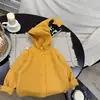 Suéter de Punto con Capucha para Niños 2026 Otoño Nuevo Cardigan Sudadera de Color Sólido Suéter Casual para Bebé para Niños Moderno