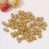 Conservación del color oro antiguo cuentas de disco láser espaciadores de rueda cuentas chapadas en oro de 14K cobre collar de cuerda hecho a mano DIY