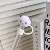 Explosiones transfronterizas caricatura tapa de silicón para popote vaso Stanley funda para popote de animal tapa de popote nueva de Amazon