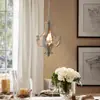 Lámpara Colgante Decorativa Vintage Rústica Americana de Madera Francesa Tallada para Sala de Estar, Comedor, Pasillo y Barra de Bar