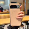 Adequado para Capa de Telefone Magnética Google Pixel 11Proxl e Capa Protetora de Couro Galvanizado de Luxo Google 10A