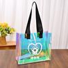 Bolsa de Mano Holográfica Láser de PVC Estampado de Logo Publicitario Personalizado Bolsa de Maquillaje de Gel de Colores Bolsa de Compras de Gran Capacidad