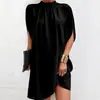 Moda Femenina Nueva Tallas Grandes Europea y Americana 2026 Vestido Holgado de Cuello Redondo para Sitios Independientes de Amazon