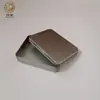 Caja Metálica Compacta Push-Pull, Caja para Memoria USB, Caja Metálica para Tarjetas, Caja Metálica con Ventana para Pendientes y Cortaúñas, Caja Metálica con Tapa abatible, Caja Metálica Estañada