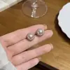 Pendientes de Tachuela Perla Rosa Manta para Mujer Simples Elegantes Lujo Ligero Gama Alta Pendientes de Girasol 2026 Nuevos Accesorios para Pendientes