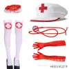 Accesorios de Disfraz de Halloween Disfraz de Doctor Artificial Cosplay Accesorios de Enfermera Fiesta de Bar Uniforme de Enfermera