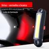 Venda por atacado cross-border fornecimento usb luzes de bicicleta recarregáveis andar lanternas traseiras [grande favoravelmente] cob bicicleta lanternas traseiras