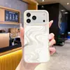 Funda para Teléfono de Mármol Fluido Más Vendida Transfronteriza para Apple 18Pro Modelo Nuevo con Ventana Grande, Funda de Silicona Líquida Estilo Ins