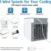 Mini Climatizador de Ar Transfronteiriço Segunda Geração Ar Condicionado Ventilador com Borrifador Refrigerado a Água Móvel Desktop Pequeno Refrigeração Ventilador Portátil de Ar Frio