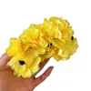 Vacaciones en la playa clip floral de plátano para el pelo pinza de garra floral de dopamina para recogidos en la parte posterior de la cabeza accesorio para el cabello adorno para el pelo