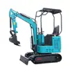Excavadora Tipo 15 Máquina Gancho para Embellecimiento de Jardines Excavadora de Excavación de Tuberías Excavadora Pequeña Multifuncional