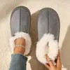 Novas Pantufas de Casa para Mulheres, Pantufas Peludas da Moda de Inverno, Pantufas de Algodão Quentes e Confortáveis para Casais, Transfronteiriças