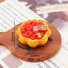 Decoraciones en Miniatura de Tarta de Arándanos y Milhojas, Accesorios de Resina para Pastelerías, Pinzas para el Cabello y Gomas para el Cabello DIY