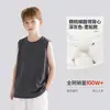 Camiseta infantil sem mangas, 100% algodão, para usar no verão, combinando com looks pai e filho, unissex, branca, adequada como segunda pele ou regata esportiva
