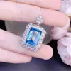 Colgante de Topacio Natural Puro, Calidad de Cuerpo Completamente Limpio, Color Súper Fuego, Tamaño de Piedra Suelta 10*14mm, Artesanía de Precisión en Plata 925