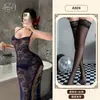 Lencería con Tema Naranja Estilo Europeo y Americano Deseo Puro Camisón Sexy Encaje Transparente Vestido Camisola Deseo Puro Cadena Abertura Cheongsam