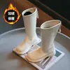 Nuevas botas de montar largas estilo princesa, forradas de forro polar, cálidas, de estilo británico, para otoño/invierno 2026, para niñas