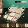 Caja de Almacenamiento para Cuentas con Cuentas Sueltas Divididas en Compartimentos para Hacer Caja Acrílica Cajón de Accesorios Hechos a Mano Transparente Huihangshi Huaibei
