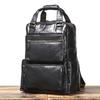 Mochila Multifunción Transfronteriza para Hombre de Cuero Genuino Piel de Vaca para Viajes al Aire Libre Montañismo Mochila Grande Bolsa para Computadora de 16 Pulgadas