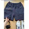 Pantalones Cortos de Verano Estilo Japonés Marca Americana de Moda para Hombre, Pantalones Cortos de Cinco Puntos de Verano, Pantalones Cortos con Bloques de Color, Pantalones Deportivos Casuales Rectos Holgados para Hombre