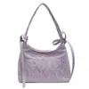 Bolso de Lona con Letras de Moda 2025 Nuevo Simple Moderno Bolso de Hombro para el Trabajo Nicho Bolso de Mano